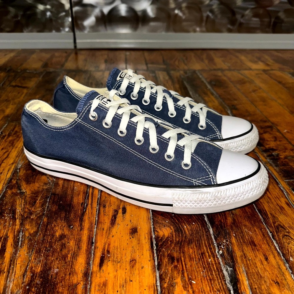 Converse Chuck Taylor All Star Low Top Sneakers Unisex M11 W13 Blue Lace Up